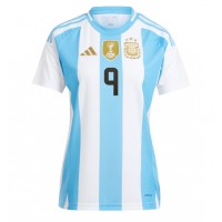 Argentina Julian Alvarez #9 Hemmatröja Kvinnor Copa America 2024 Korta ärmar